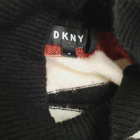DKNY Striped High-Low Hem Sweater - Picture 3 of 10